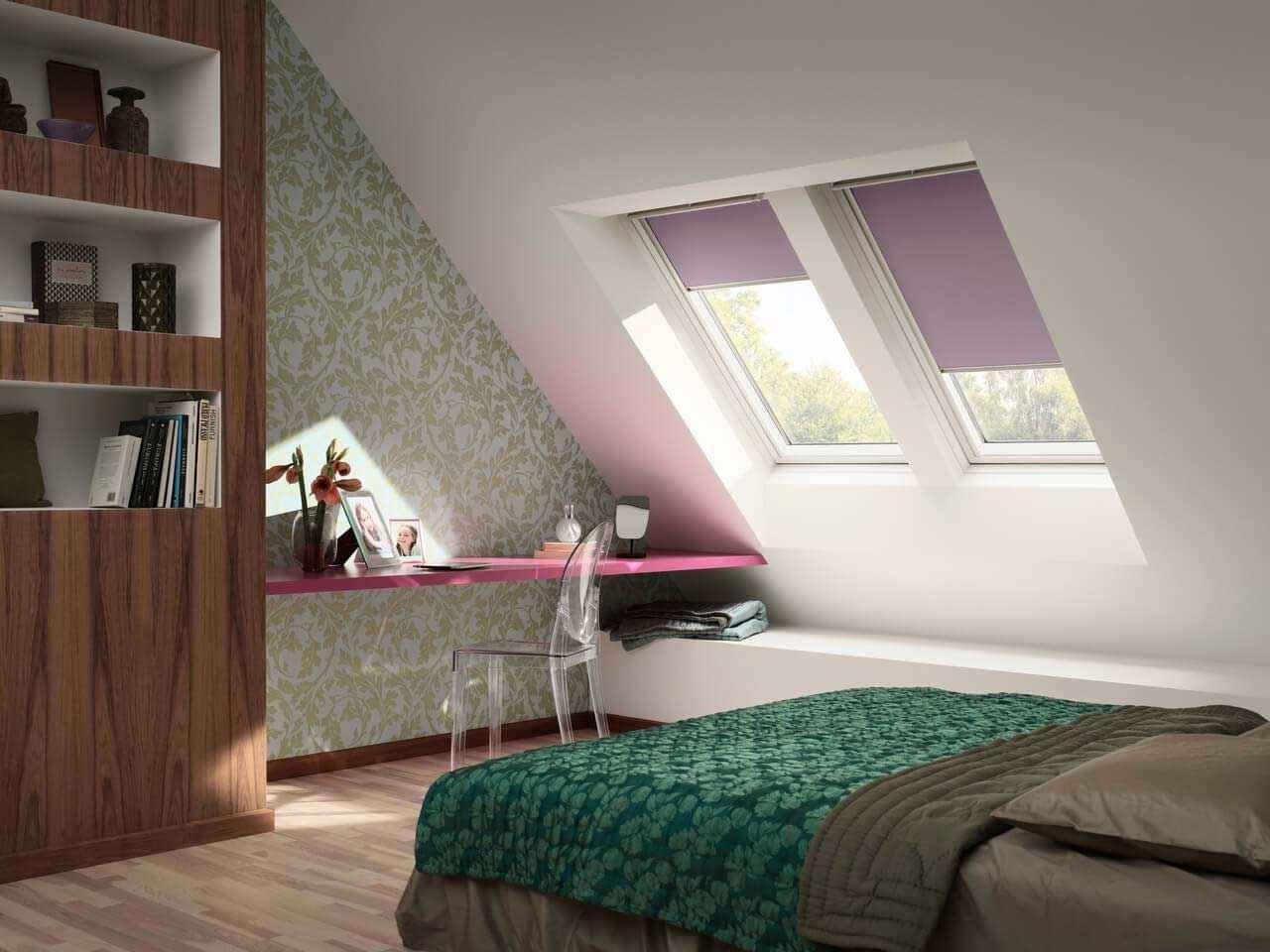 Dachschräge Tapezieren | Velux Magazin throughout Dachschräge Schlafzimmer Tapezieren